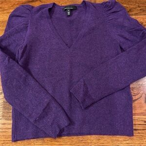 White House Black Market Super Soft Purple Sweater